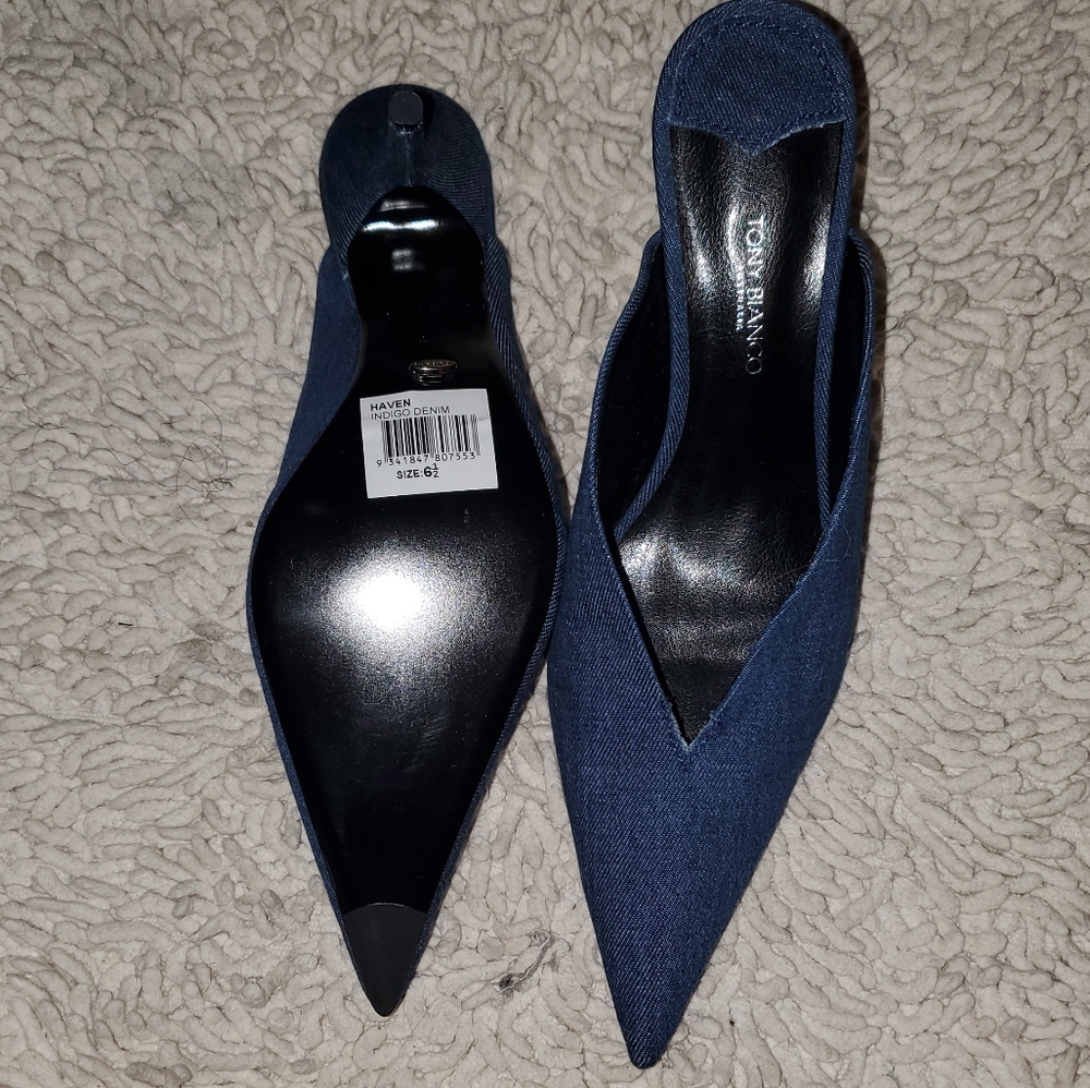 Tony Bianco denim mules - Picture 5 of 5